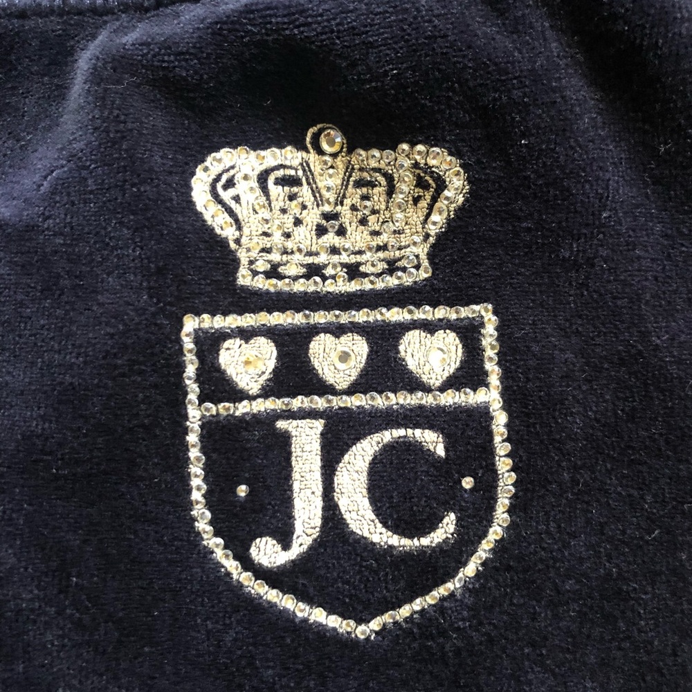 Juicy Couture Original Velour Wide Leg Track Pants - Picture 3 of 7